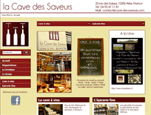 Tablet Screenshot of cave-des-saveurs.com